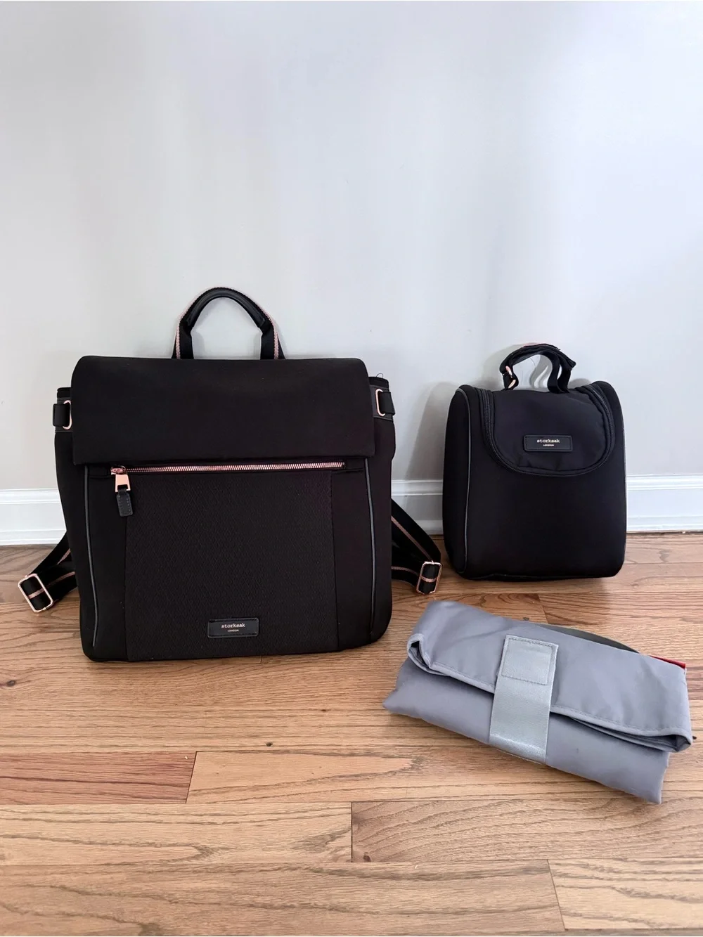 Storksak St James Convertible Diaper Bag Set